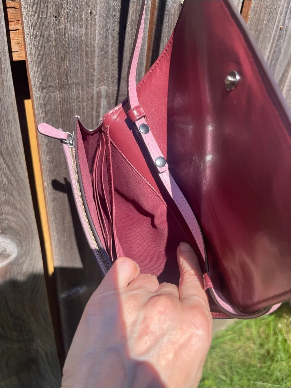 Disney X Coach Hayden Foldover Crossbody Clutch in with Sleeping Beauty Design